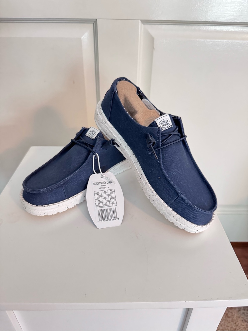 Hey Dude Wendy Stretch Canvas navy